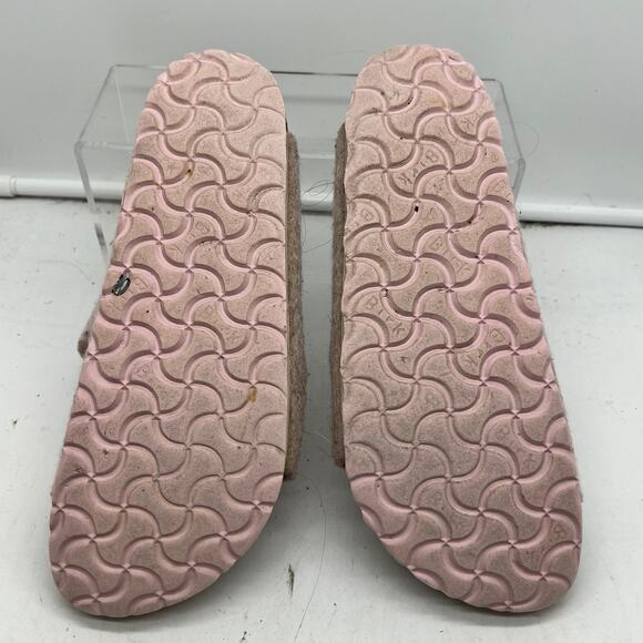 Birkenstock Sandals Womens 38 US 7 Arizona Pink Wool Felt Fleece Slides - Picture 7 of 8